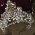 Handmade Luxury Bridal Crown – Crystal & Pearl Tiara