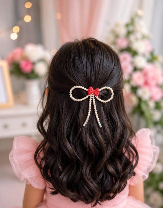 pearl bow pin