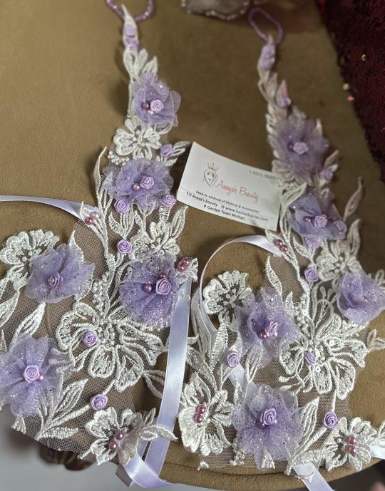handmade embellished gloves