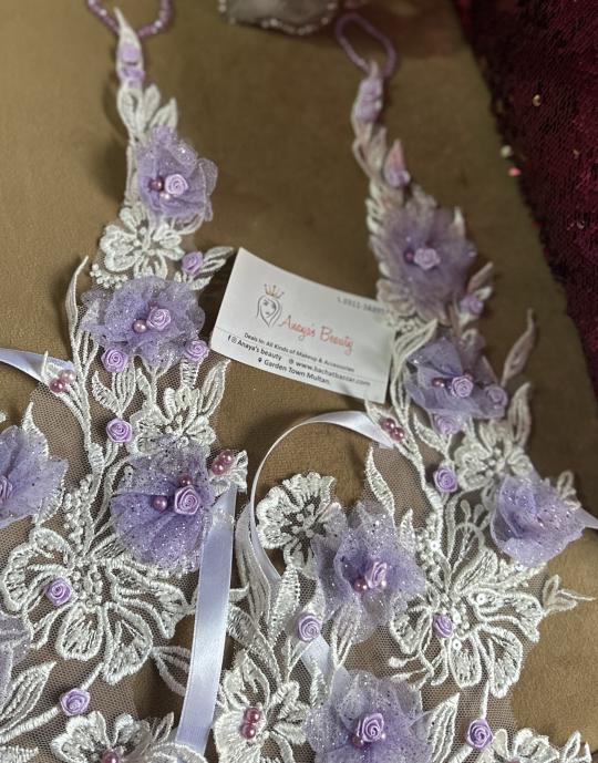 handmade embellished gloves