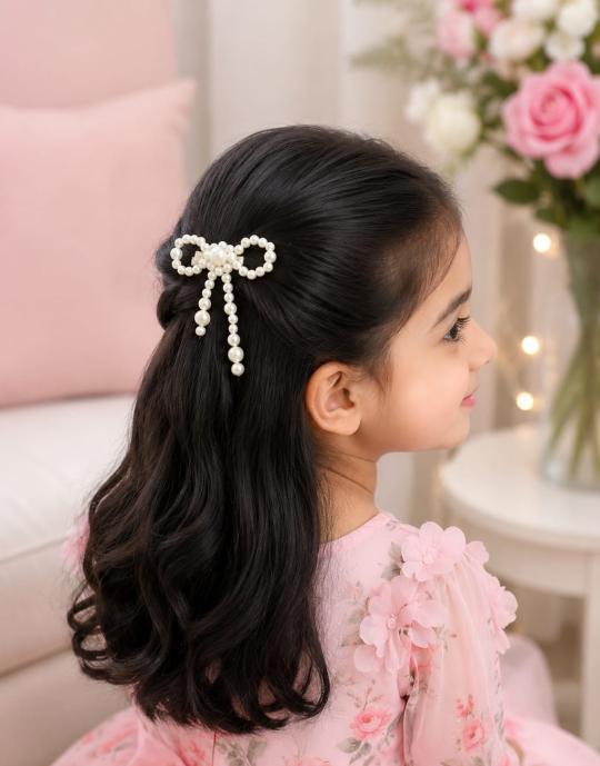 pearl bow clip